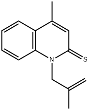 카보스티릴,4-메틸-1-(2-메틸알릴)티오-(8Cl) 구조식 이미지