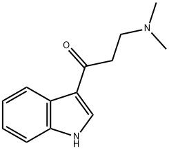 3-dimethylamino-1-(1H-indol-3-yl)propan-1-one Structure