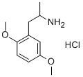 1-(2,5-DIMETHOXYPHENYL)-2-AMINOPROPANEHYDROCHLORIDE 구조식 이미지