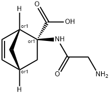 Bicyclo[2.2.1]hept-5-ene-2-carboxylic acid, 2-[(aminoacetyl)amino]-, Structure