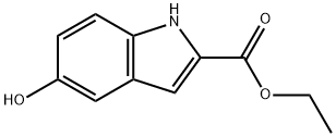Ethyl 5-hydroxyindole-2-carboxylate 구조식 이미지
