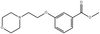 메틸3-(2-MORPHOLIN-4-YLETHOXY)벤조에이트 구조식 이미지