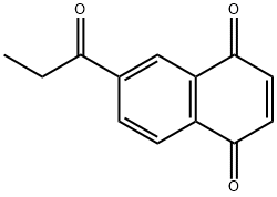 1,4-나프탈렌디온,6-(1-옥소프로필)-(9CI) 구조식 이미지