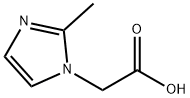 (2-METHYL-IMIDAZOL-1-YL)-아세트산 구조식 이미지