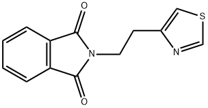 2-[2-(1,3-Thiazol-4-yl)ethyl]-1H-isoindole-1,3(2H)-dione 구조식 이미지