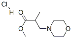 methyl alpha-methyl-4-morpholinepropionate hydrochloride Structure