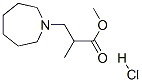 methyl hexahydro-alpha-methyl-1H-azepine-1-propionate hydrochloride Structure