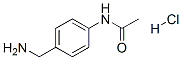 N-[4-(아미노메틸)페닐]아세트아미드염화물 구조식 이미지