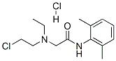 2-[(2-클로로에틸)에틸아미노]-2',6'-아세톡실리디드염산염 구조식 이미지