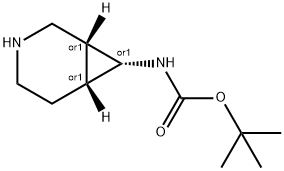 Carbamic acid, 3-azabicyclo[4.1.0]hept-7-yl-, 1,1-dimethylethyl ester, 구조식 이미지