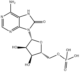 8-hydroxyadenosine 5'-monophosphate Structure