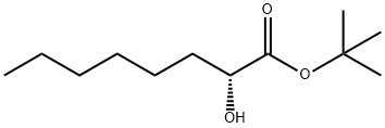 TERT-부틸(R)-2-하이드록시옥타노에이트 구조식 이미지