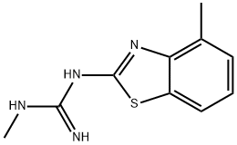 Guanidine, 1-methyl-3-(4-methyl-2-benzothiazolyl)- (8CI) Structure