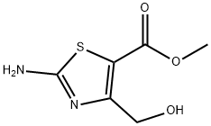 5-Thiazolecarboxylicacid,2-amino-4-(hydroxymethyl)-,methylester Structure