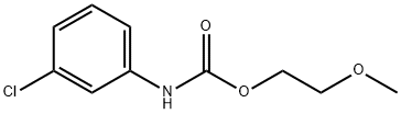 2-methoxyethyl N-(3-chlorophenyl)carbamate Structure