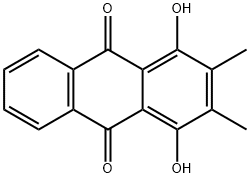 1,4-DIHYDROXY-2,3-DIMETHYLANTHRAQUINONE 구조식 이미지