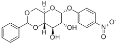 4-니트로페닐4,6-벤질리덴-αD-글루코피라노사이드 구조식 이미지
