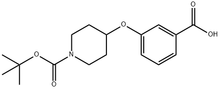 1-BOC-4-(3-CARBOXY-PHENOXY)-PIPERIDINE Structure