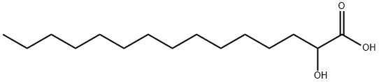 (+/-)-2-HYDROXYPENTADECANOIC ACID Structure