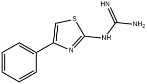 Guanidine, (4-phenyl-2-thiazolyl)- 구조식 이미지