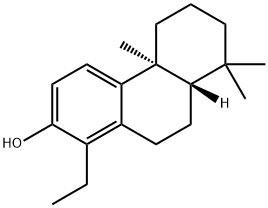 2-Phenanthrenol, 1-ethyl-4b,5,6,7,8,8a,9,10-octahydro-4b,8,8-trimethyl-, (4bS,8aS)- Structure