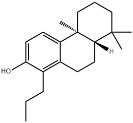 2-Phenanthrenol, 4b,5,6,7,8,8a,9,10-octahydro-4b,8,8-trimethyl-1-propyl-, (4bS,8aS)- Structure