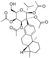 .beta.-D-Galactopyranoside, (4bS,8aS)-4b,5,6,7,8,8a,9,10-octahydro-4b,8,8-trimethyl-1-(1-methylethyl)-2-phenanthrenyl, tetraacetate Structure