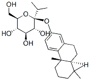 .beta.-D-Glucopyranoside, (4bS,8aS)-4b,5,6,7,8,8a,9,10-octahydro-4b,8,8-trimethyl-1-(1-methylethyl)-2-phenanthrenyl 구조식 이미지