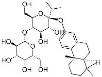 .beta.-D-Glucopyranoside, (4bS,8aS)-4b,5,6,7,8,8a,9,10-octahydro-4b,8,8-trimethyl-1-(1-methylethyl)-2-phenanthrenyl 4-O-.beta.-D-galactopyranosyl- 구조식 이미지