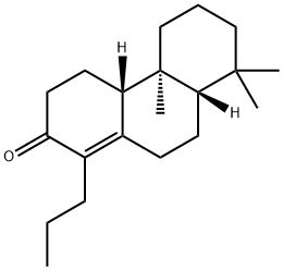 2(3H)-Phenanthrenone, 4,4a,4b,5,6,7,8,8a,9,10-decahydro-4b,8,8-trimethyl-1-propyl-, (4aR,4bS,8aS)- 구조식 이미지