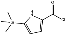 1H-피롤-2-카르보닐클로라이드,5-(트리메틸실릴)-(9CI) 구조식 이미지