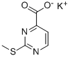 2-Thiomethylpyrimidine-4-carboxylic acid potassium salt Structure