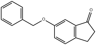 6-(벤질옥시)-2,3-디하이드로인덴-1-온 구조식 이미지