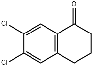 6,7-디클로로-1-테트라론 구조식 이미지