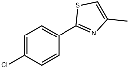 2-(4-클로로페닐)-4-메틸티아졸 구조식 이미지