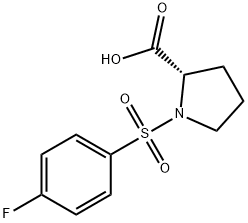 1-(4-Fluorobenzenesulfonyl)pyrrolidine-2-carboxylic acid 구조식 이미지