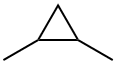 1,2-dimethylcyclopropane Structure