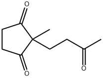 2-메틸-2-(3-옥소부틸)사이클로펜탄-1,3-디온 구조식 이미지
