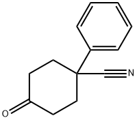 4-CYANO-4-PHENYLCYCLOHEXANONE 구조식 이미지