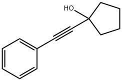 1-(Phenylethynyl)cyclopentane-1-ol 구조식 이미지