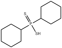 dicyclohexyldithiophosphinic acid Structure