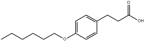 3-[p-(hexyloxy)phenyl]propionic acid Structure