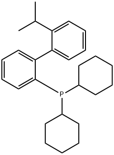 2-(Dicyclohexylphosphino)-2'-isopropylbiphenyl Structure