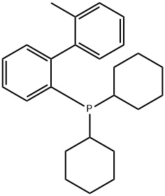 2-(Dicyclohexylphosphino)-2'-methylbiphenyl 구조식 이미지