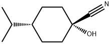 Cyclohexanecarbonitrile, 1-hydroxy-4-(1-methylethyl)-, trans- (9CI) Structure