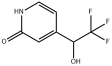 2(1H)-Pyridinone, 4-(2,2,2-trifluoro-1-hydroxyethyl)- (9CI) 구조식 이미지