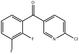 2-Chloro-5-(2,3-difluorobenzoyl)pyridine Structure