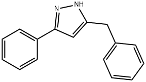 3-Phenyl-5-(phenylmethyl)-(1H)-pyrazole Structure