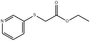 Acetic acid, (3-pyridinylthio)-, ethyl ester (9CI) Structure