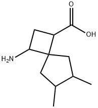Spiro[3.4]octane-1-carboxylic acid, 3-amino-6,7-dimethyl- (9CI) Structure